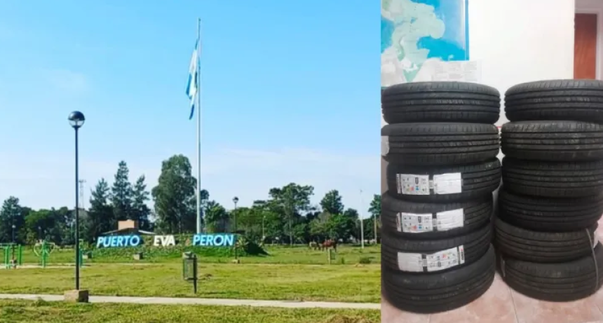 Demoraron en Puerto Eva Perón a un hombre que transportaba cubiertas de contrabando 